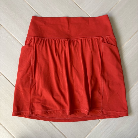 Athleta Dresses & Skirts - Athleta Women’s Salutation Stash Pocket 16.5 Inch Skort, Rust Color